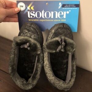 Isotoner memory foam slippers